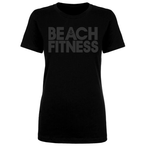 BEACH FITNESS NOIR - WOMEN'S FITTED T-SHIRT - $KD64RT$ Thumbnail