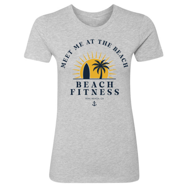 MEET ME AT THE BEACH - WOMEN'S FITTED T-SHIRT - $K95S6Z$ Thumbnail
