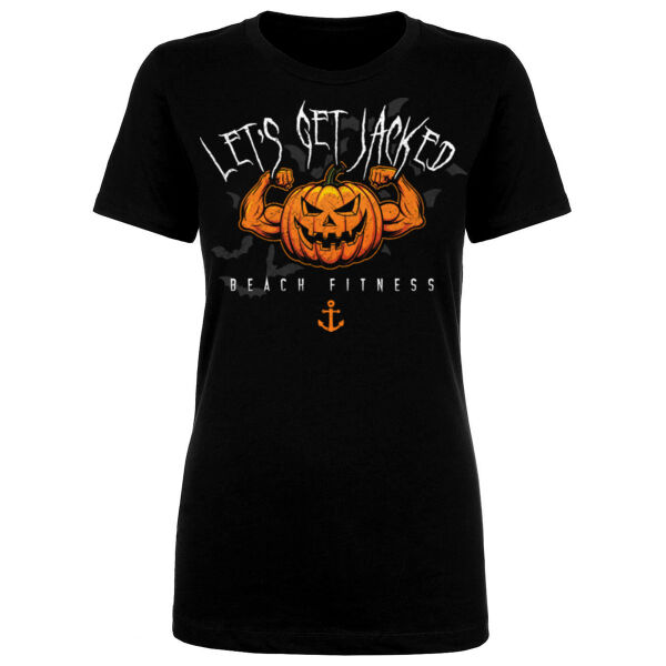 LET'S GET JACKED - WOMEN'S FITTED T-SHIRT Thumbnail